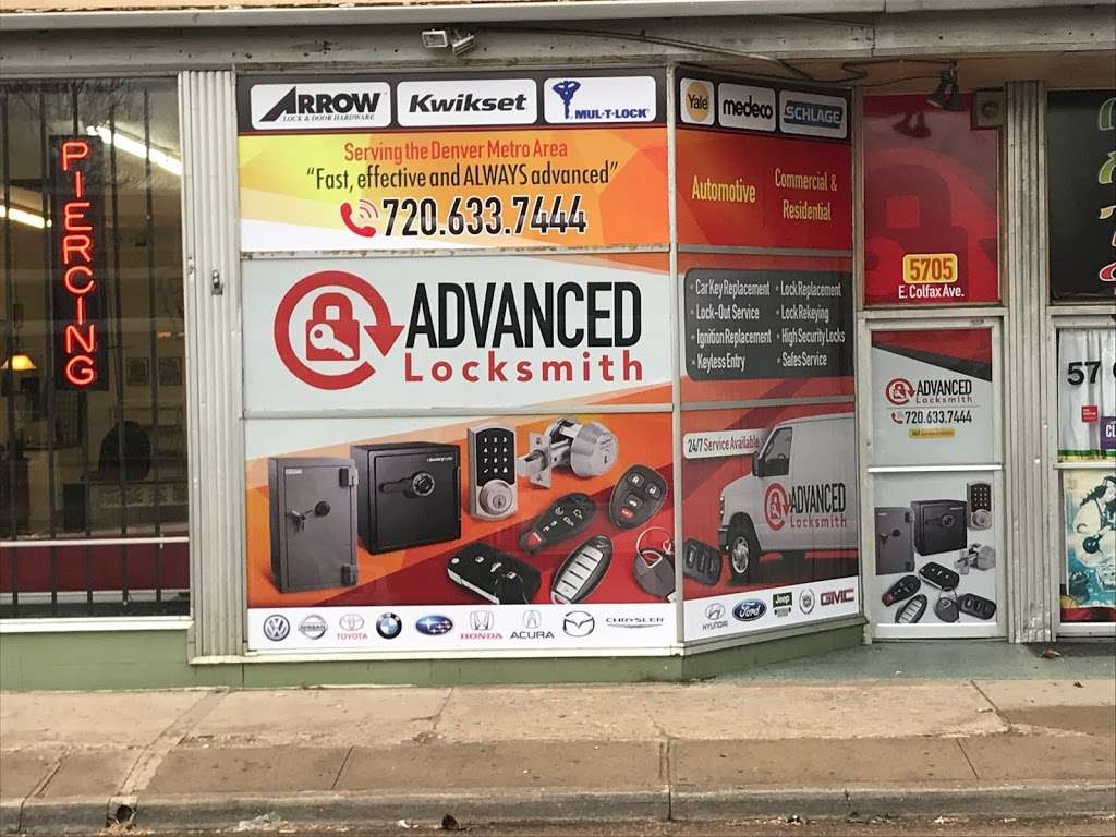 Advanced Locksmith , LLC | 5705 E Colfax Ave, Denver, CO 80220 | Phone: (303) 317-5355
