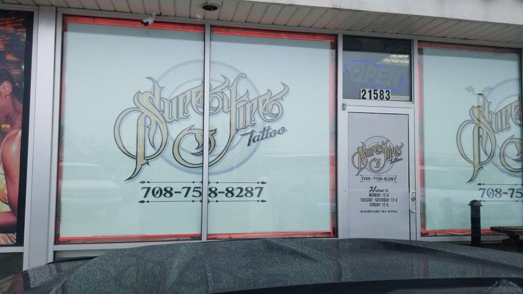 Sure Fire Tattoos | 21583 E Lincoln Hwy, Chicago Heights, IL 60411, USA | Phone: (708) 758-8287