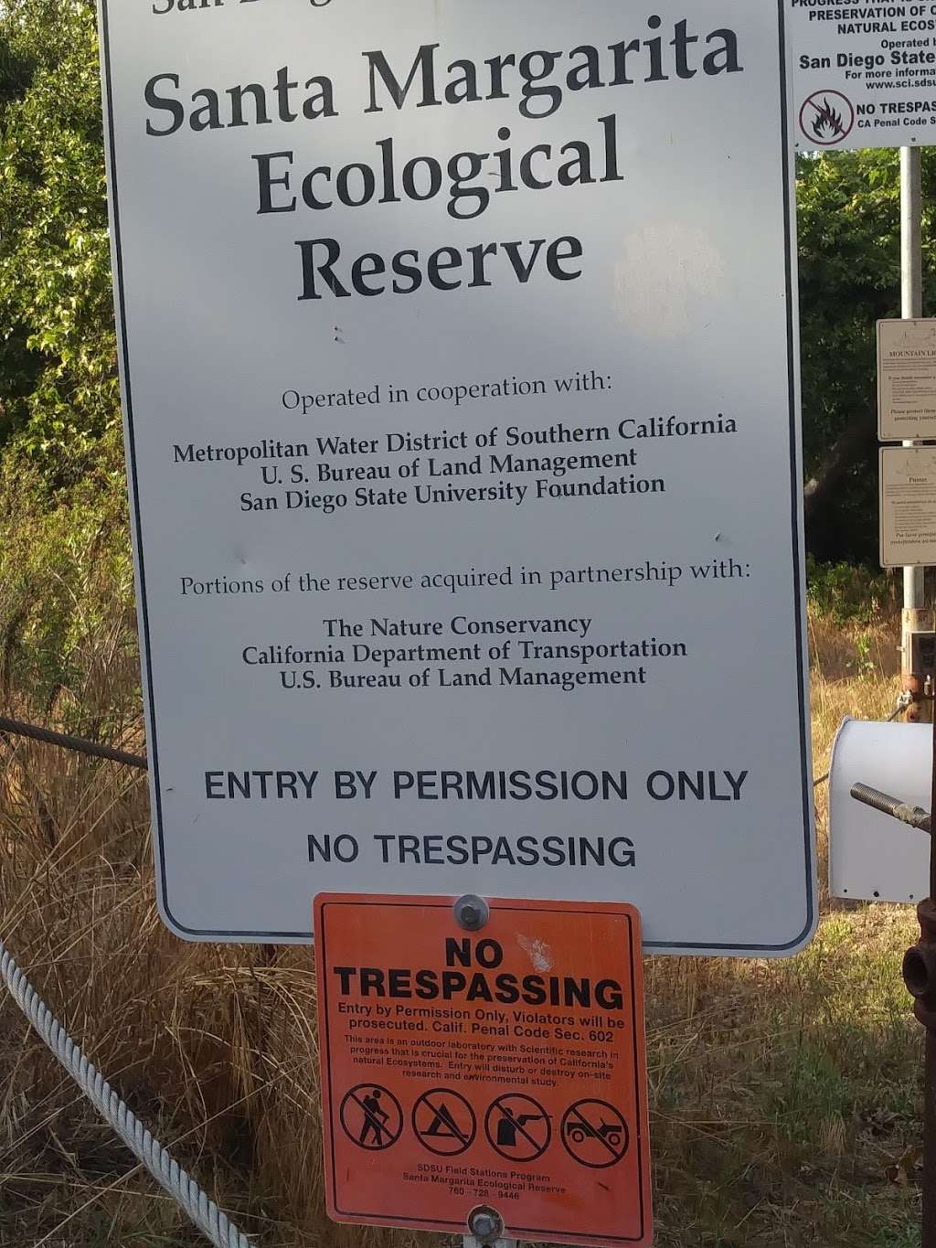 Santa Margarita Ecological Resv | Fallbrook, CA 92028