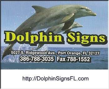 Dolphin Signs | 825 E 20th Ave, New Smyrna Beach, FL 32169, USA | Phone: (386) 423-6206