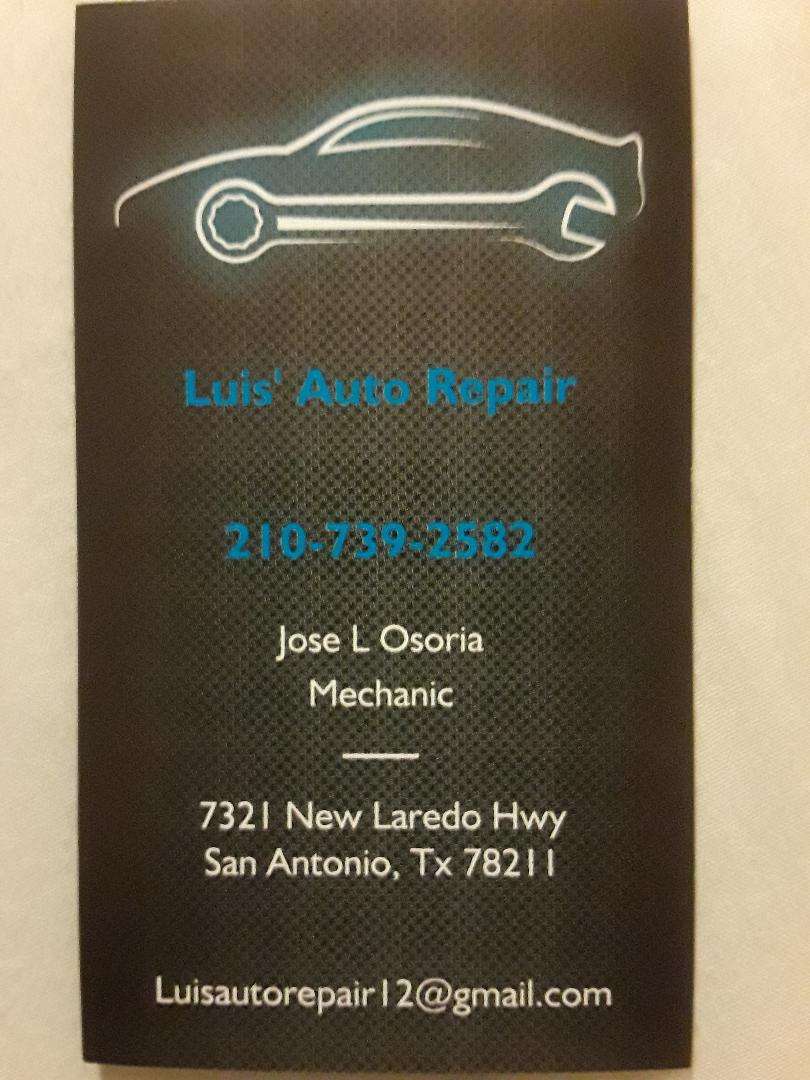 Luis Auto Repair | 3652, 7321 New Laredo Hwy, San Antonio, TX 78211, USA | Phone: (210) 739-2582