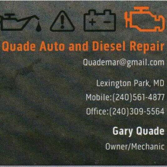 Quade Auto and Diesel Repair | Bay Forest Rd, Lexington Park, MD 20653, USA | Phone: (240) 309-5564