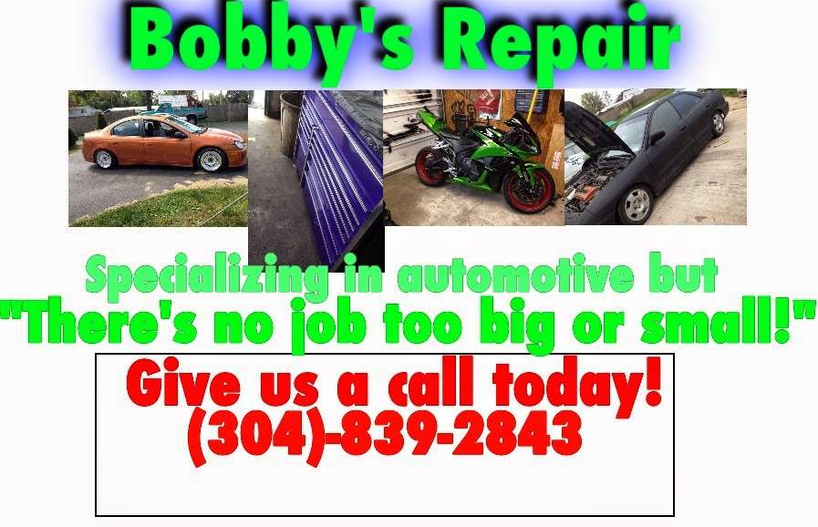 Bobbys Repair | 6911 Winchester Ave, Inwood, WV 25428, USA | Phone: (304) 839-2843