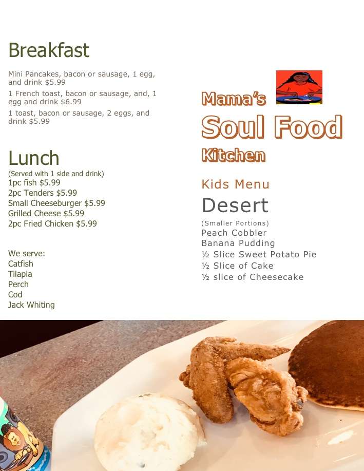 Mama’s Soul Food Kitchen | 2105 22nd Ave, Kenosha, WI 53140, USA | Phone: (262) 764-4078