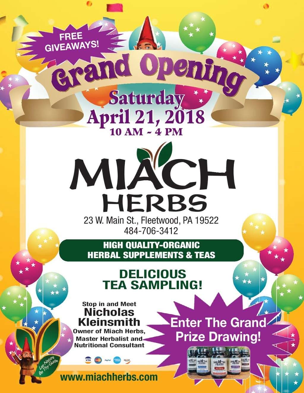 Miach Herbs | 3451 St Peters Rd, St Peters, PA 19470, USA | Phone: (484) 706-3412