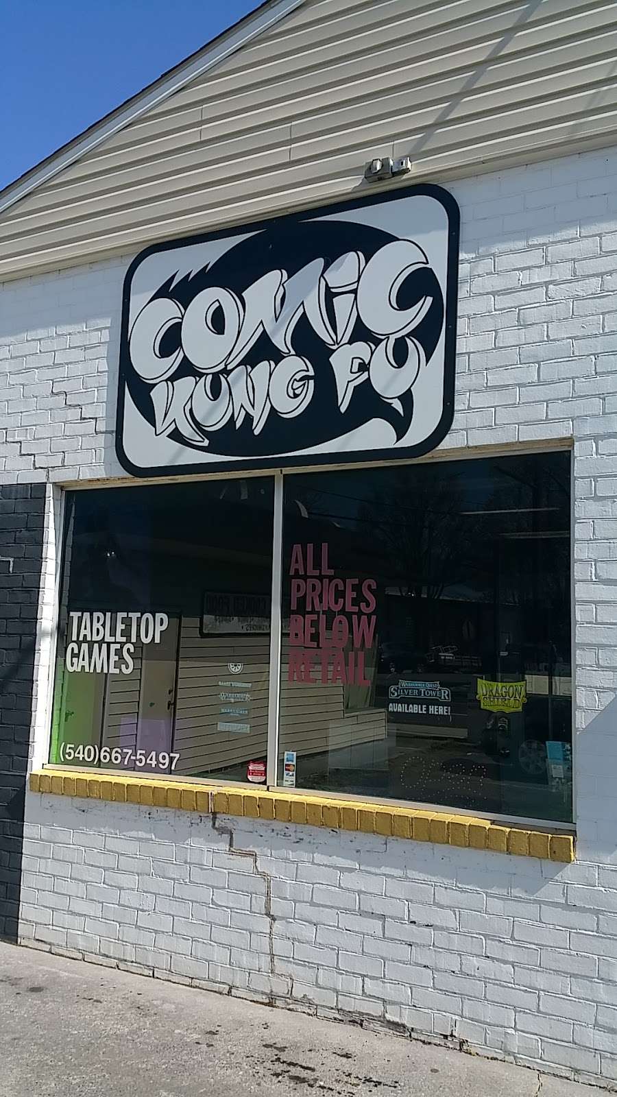 Comic Kung Fu | 672 N Loudoun St, Winchester, VA 22601, USA | Phone: (540) 667-5497