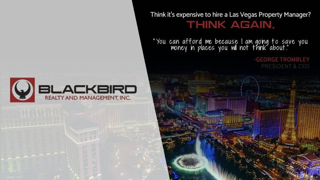 Blackbird Realty and Management, Inc. | 1810 E Sahara Ave #112, Las Vegas, NV 89104, USA | Phone: (702) 903-3556