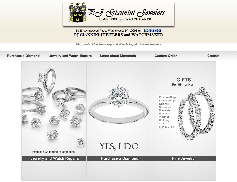 PJ Giannini Jewelers | 50 E Wynnewood Rd, Wynnewood, PA 19096, USA | Phone: (610) 642-6805