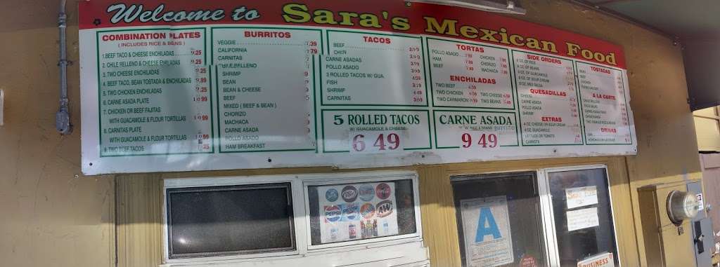 Saras Mexican Food | 2907 Mission Blvd, San Diego, CA 92109, USA | Phone: (858) 488-4436
