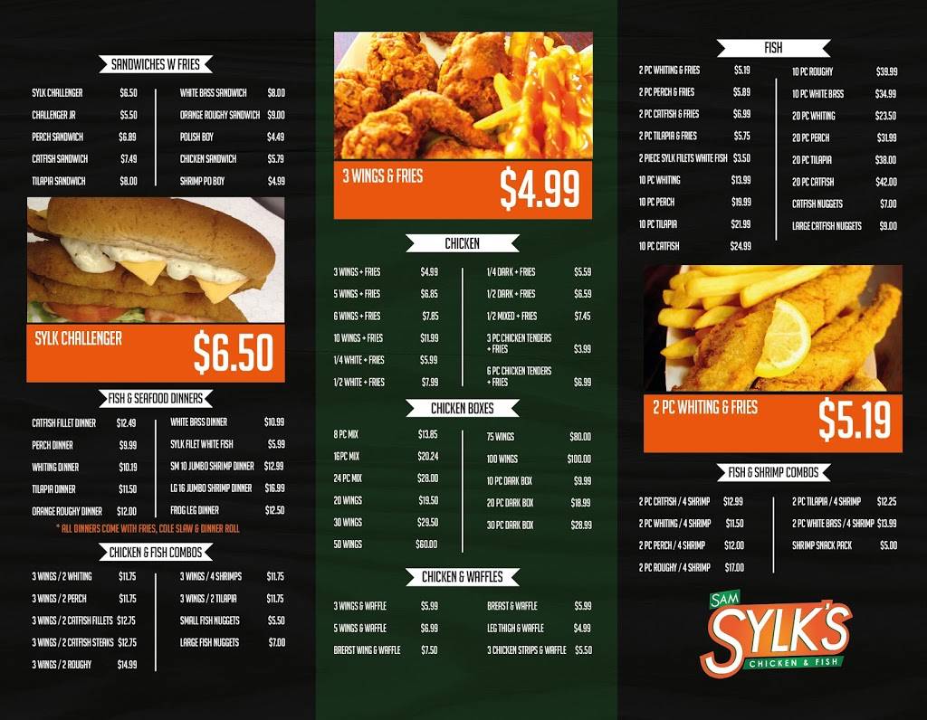 Sam Sylk Chicken and Fish | 12672 Rockside Rd, Garfield Heights, OH 44125, USA | Phone: (216) 510-5810