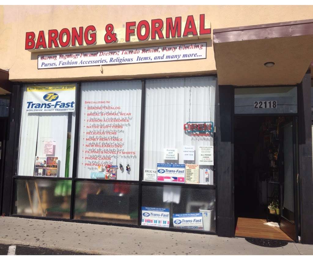 Barong & Formal Shoppe | 22118 S Main St, Carson, CA 90745, USA | Phone: (310) 830-9303