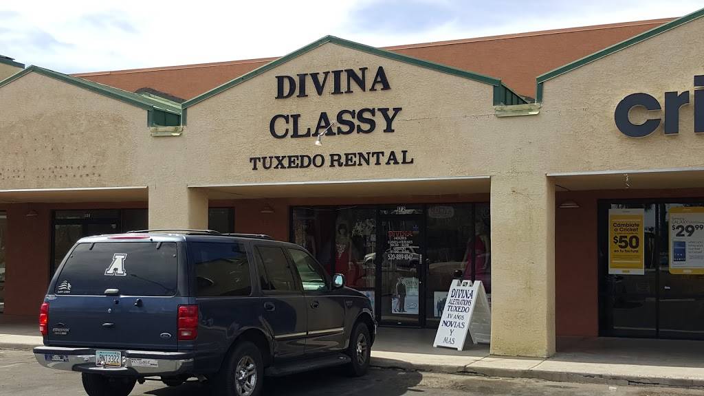 Divina Bridal & Classic Tuxedo Rental | 5650 S 12th Ave Suite 116, Tucson, AZ 85706, USA | Phone: (520) 889-1047