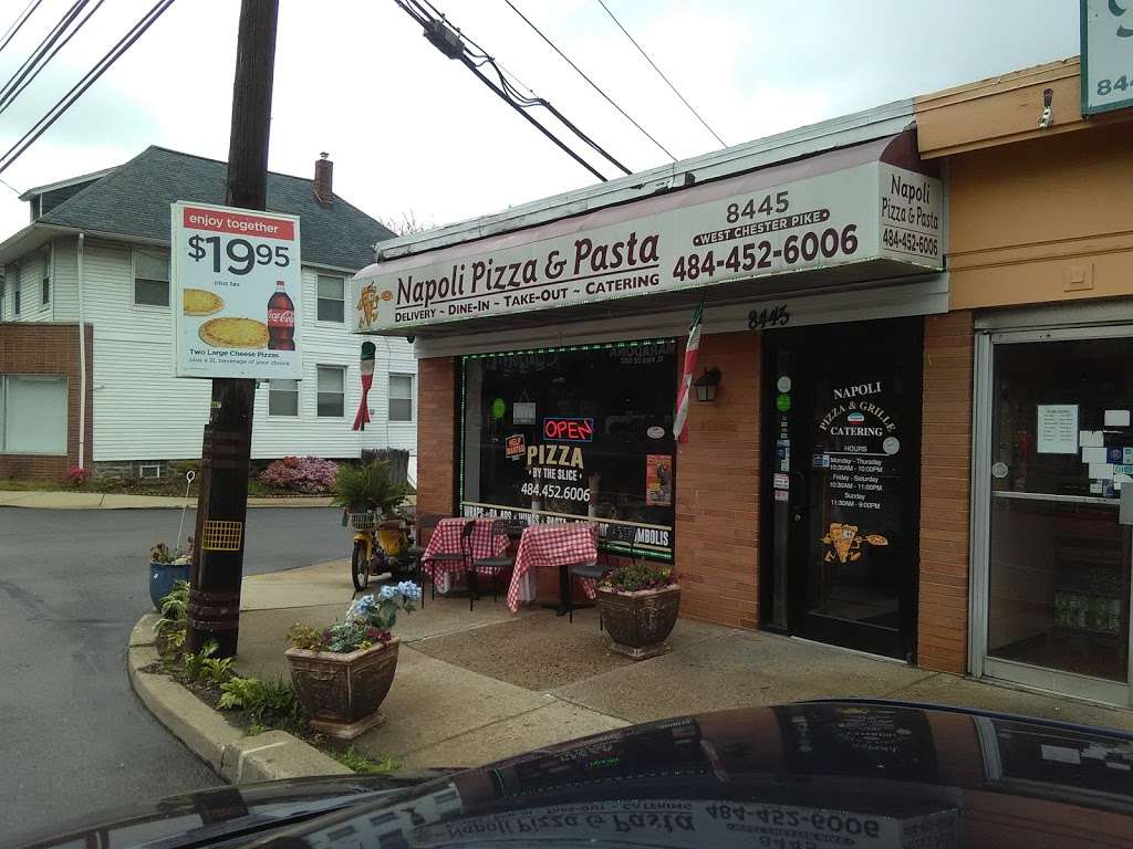 Napoli Pizza & Pasta | 8445 West Chester Pike, Upper Darby, PA 19082, USA | Phone: (484) 452-6006