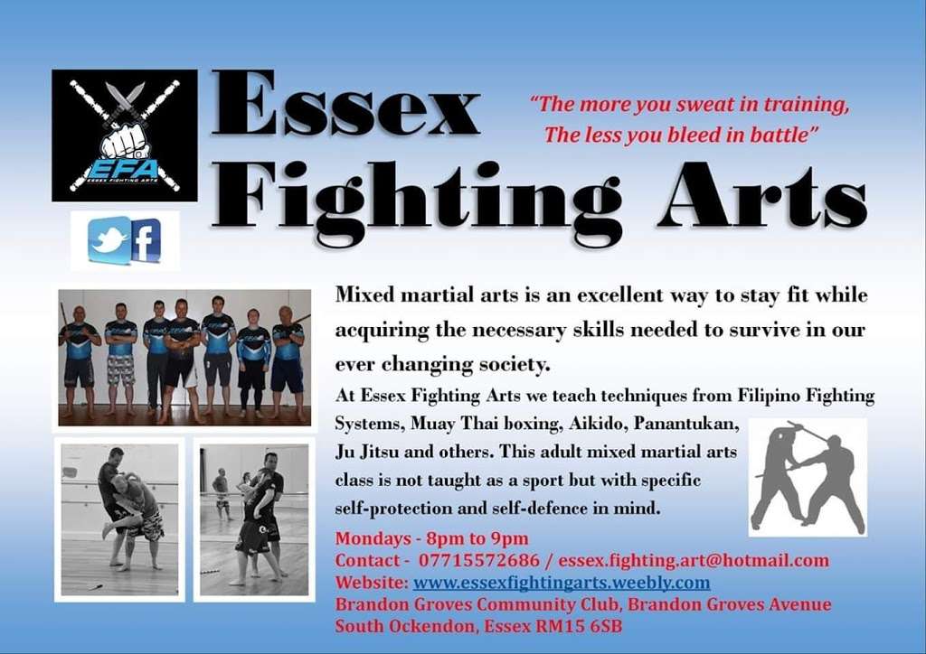 Essex Fighting Arts - Brandon Groves Community Centre | Brandon Groves Ave, South Ockendon RM15, Brandon Groves Ave, South Ockendon RM15 6TB, UK | Phone: 07715 572686