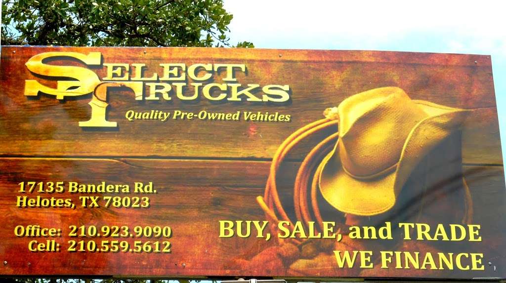 Select Trucks, LLC. | 17135 Bandera Rd, Helotes, TX 78023, USA | Phone: (210) 559-5612