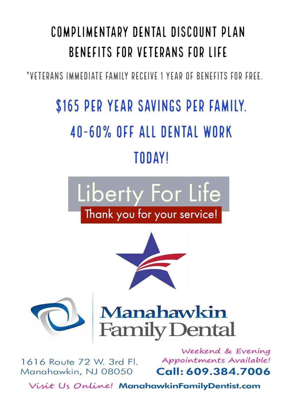 Manahawkin Family Dental P.A. | 1616 NJ-72, Manahawkin, NJ 08050, USA | Phone: (609) 978-8704