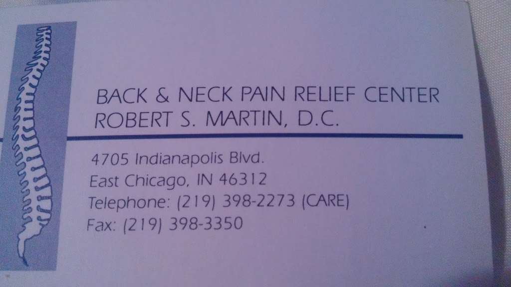 Robert S. Martin, DC | 4705 Indianapolis Blvd, East Chicago, IN 46312, USA | Phone: (219) 398-2273