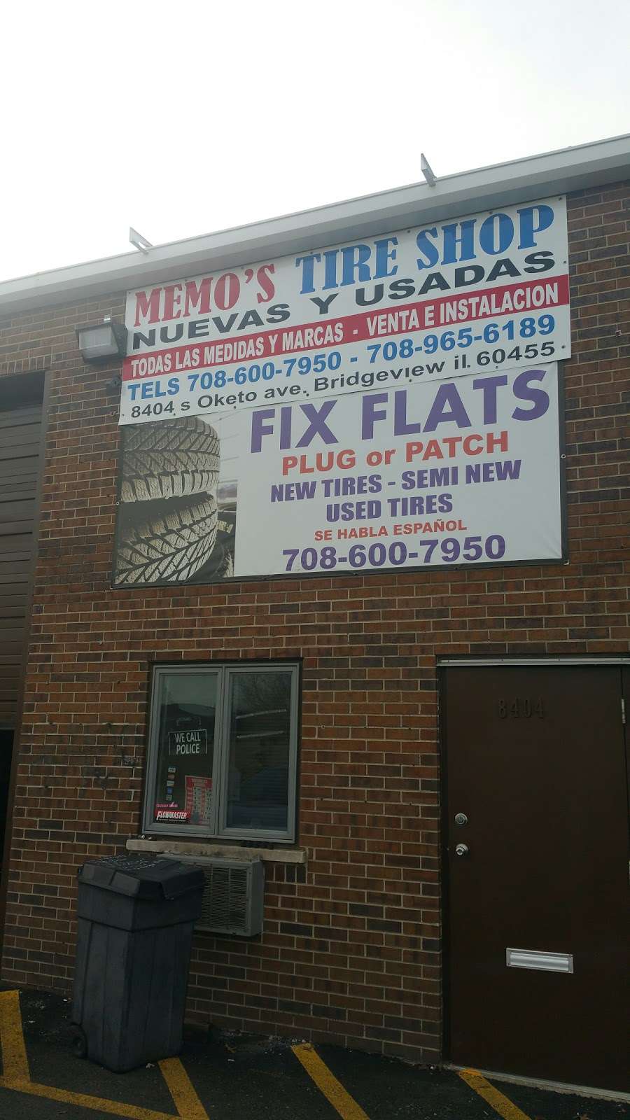 Memos Tire Shop | 8404 S Oketo Ave, Bridgeview, IL 60455 | Phone: (708) 634-7155