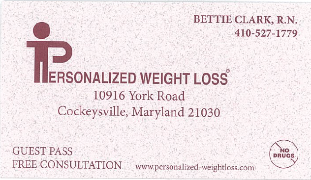 Personalized Weight Loss | 10916 York Rd, Cockeysville, MD 21030, USA | Phone: (410) 527-1779