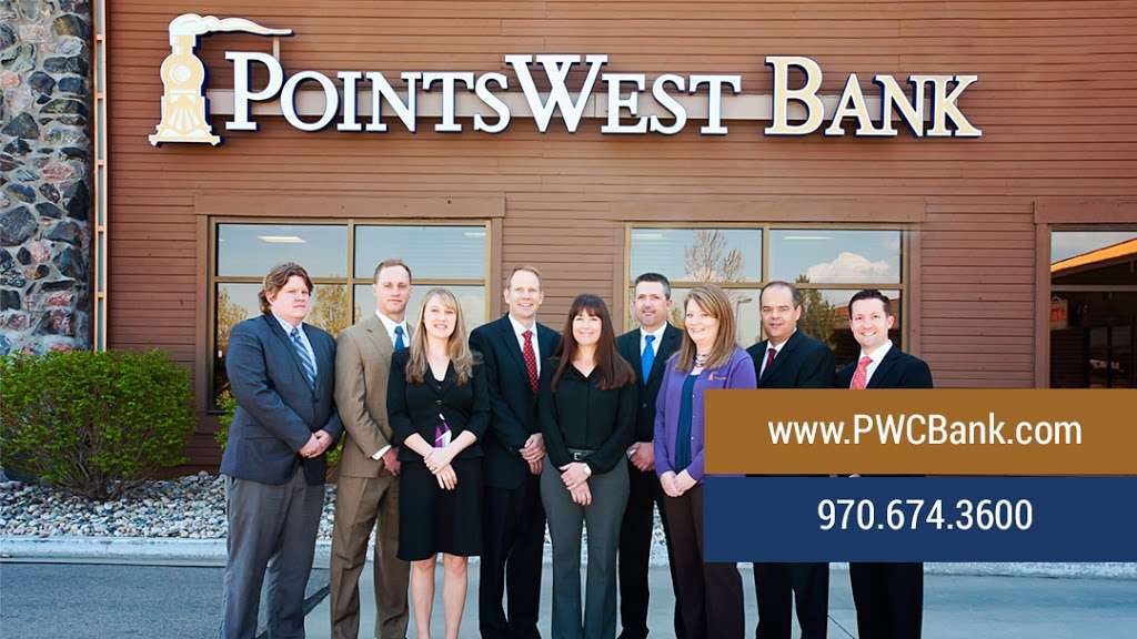 Points West Community Bank | 355 Eastman Park Dr, Windsor, CO 80550, USA | Phone: (970) 674-3600