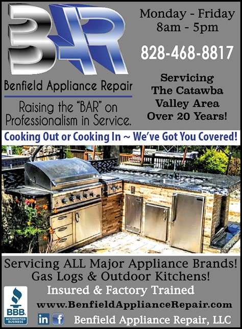 Benfield Appliance Repair, LLC | 1244 Shirebourn, Hickory, NC 28602, USA | Phone: (828) 468-8817