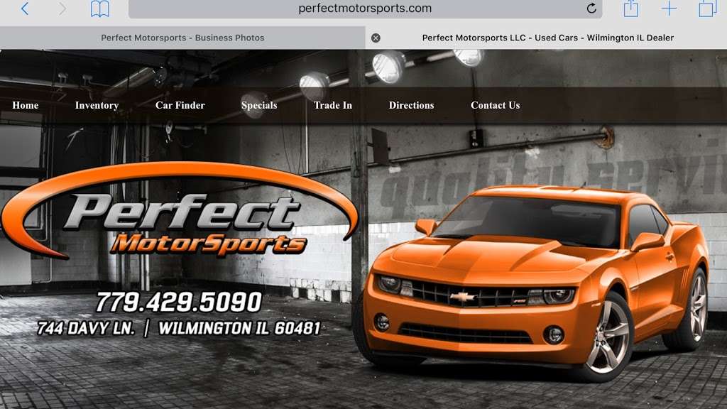 Perfect Motorsports | 744 Davy Ln, Wilmington, IL 60481 | Phone: (779) 429-5090