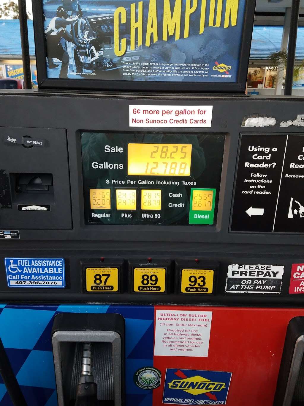 Sunoco Gas Station | 7421 W Irlo Bronson Memorial Hwy, Kissimmee, FL 34747, USA | Phone: (407) 396-7076