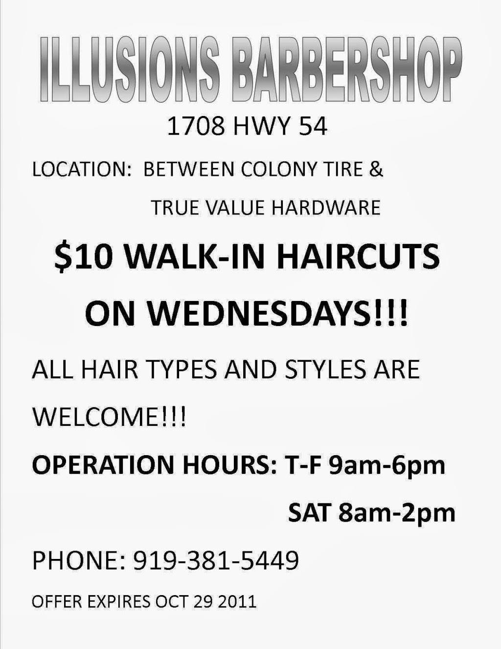 Illusions Barbershop | 1708 NC-54, Durham, NC 27713, USA | Phone: (919) 381-5449