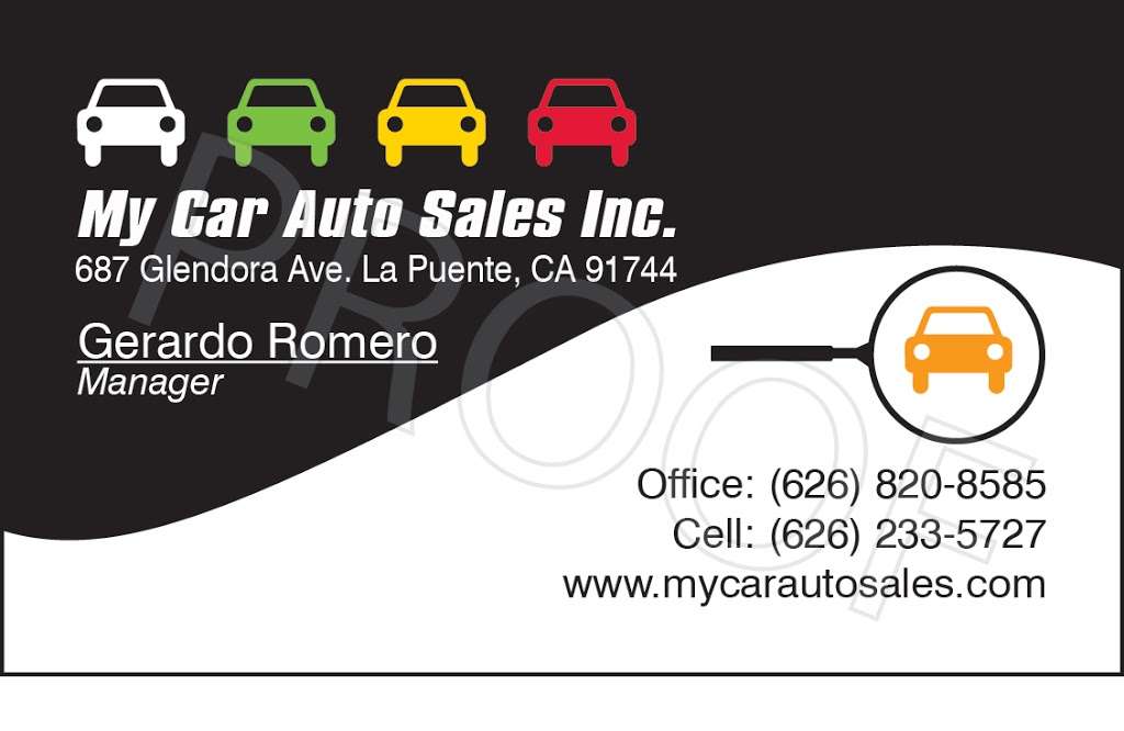 My Car Auto Sales Inc. | 687 Glendora Ave, La Puente, CA 91744, USA | Phone: (626) 820-8585