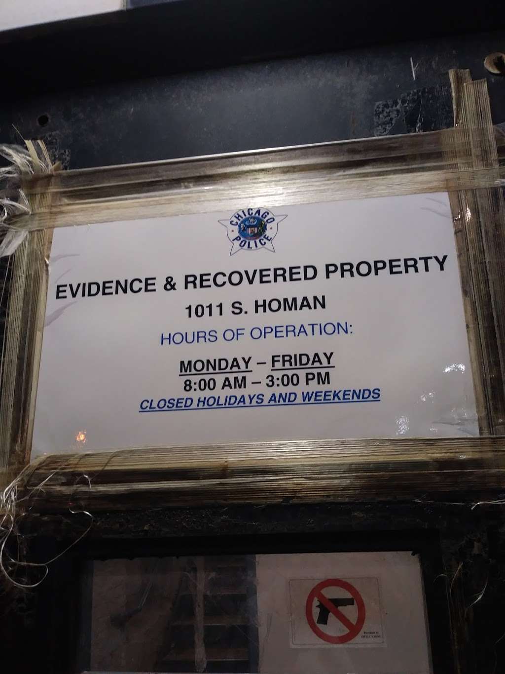 Chicago Police Department Evidence and Recovered Property Sectio | 1011 S Homan Ave, Chicago, IL 60624, USA | Phone: (312) 746-6777