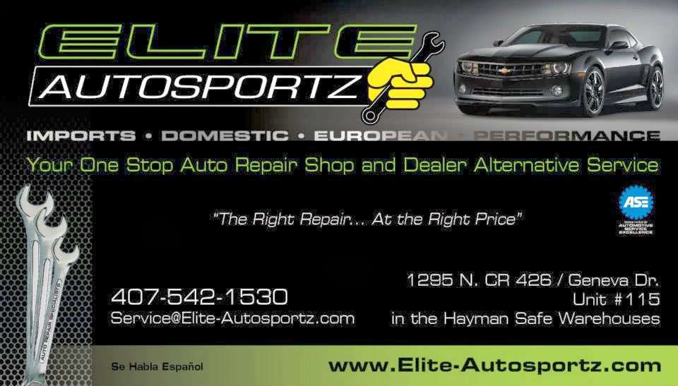 Elite Autosportz | 1295 County Rd 426 #115, Oviedo, FL 32765 | Phone: (407) 542-1530
