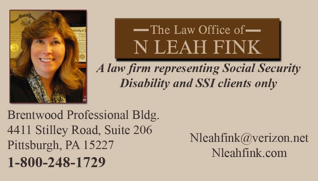 The Law Offices of N. Leah Fink | 4411 Stilley Rd, Pittsburgh, PA 15227, USA | Phone: (412) 885-3880