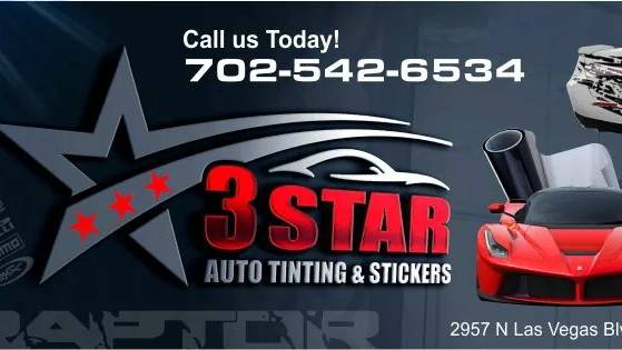 3 Star Auto Tinting | 2957 Las Vegas Blvd N, North Las Vegas, NV 89030 | Phone: (702) 542-6534