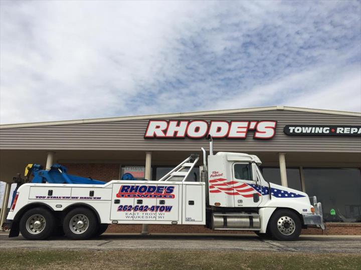 Rhodes Towing - Repair - Sales, Inc. | 2606 Main St, East Troy, WI 53120, USA | Phone: (262) 642-4869