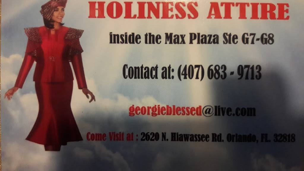 Holiness Attire | 2620 N Hiawassee Rd, Orlando, FL 32818, USA | Phone: (407) 683-9713