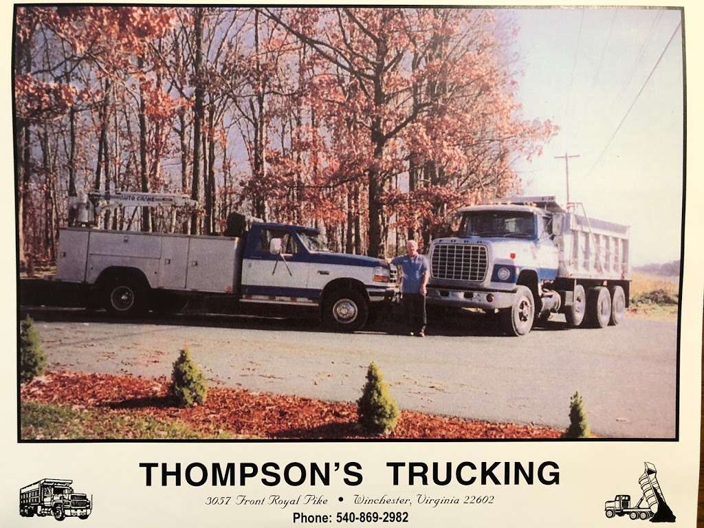 Thompson Trucking | 3057 Front Royal Pike, Winchester, VA 22602, USA | Phone: (540) 869-2982