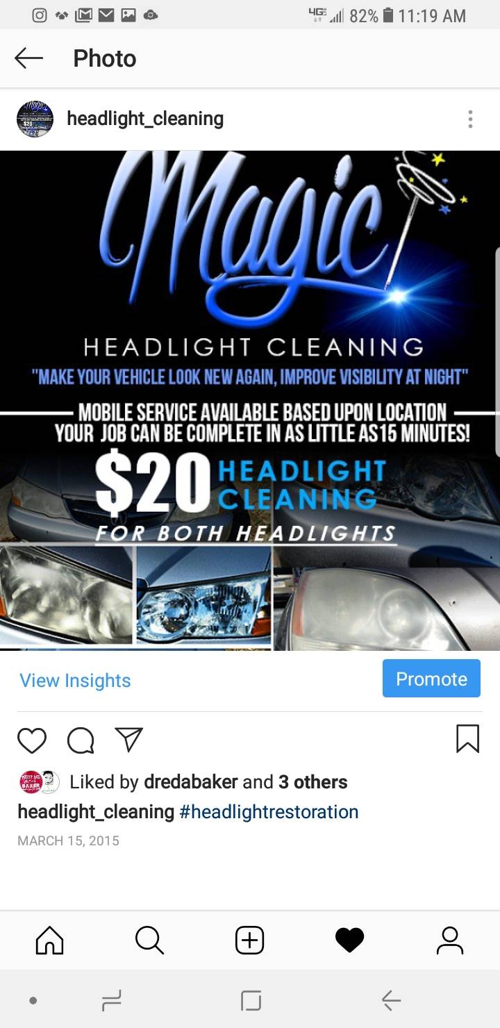 Magic Headlight Cleaning Service LLC | 4013 Browne Ct, Conley, GA 30288, USA | Phone: (404) 997-8906