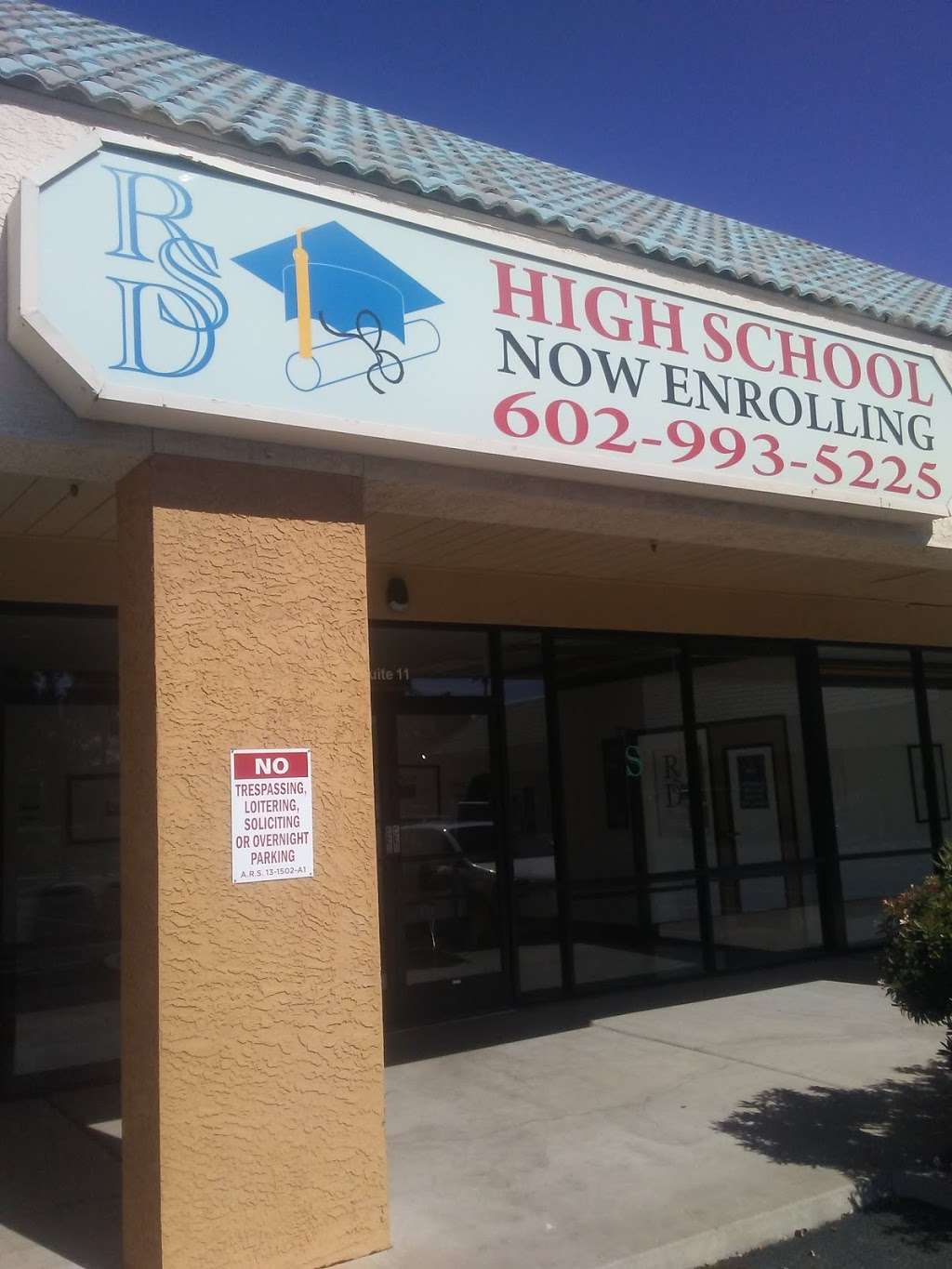 RSD High School | 13615 N 35th Ave, Phoenix, AZ 85029, USA | Phone: (602) 993-5225