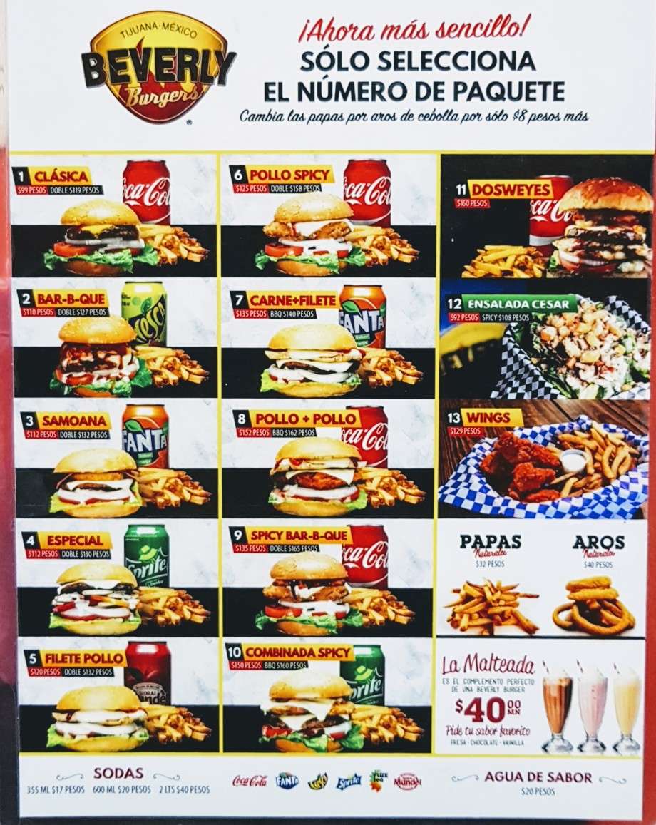 Beverly Burgers Otay Industrial | Central Otay, Blvd. Industrial 19058, Nueva Tijuana, 22435 Tijuana, B.C., Mexico | Phone: 664 624 8801