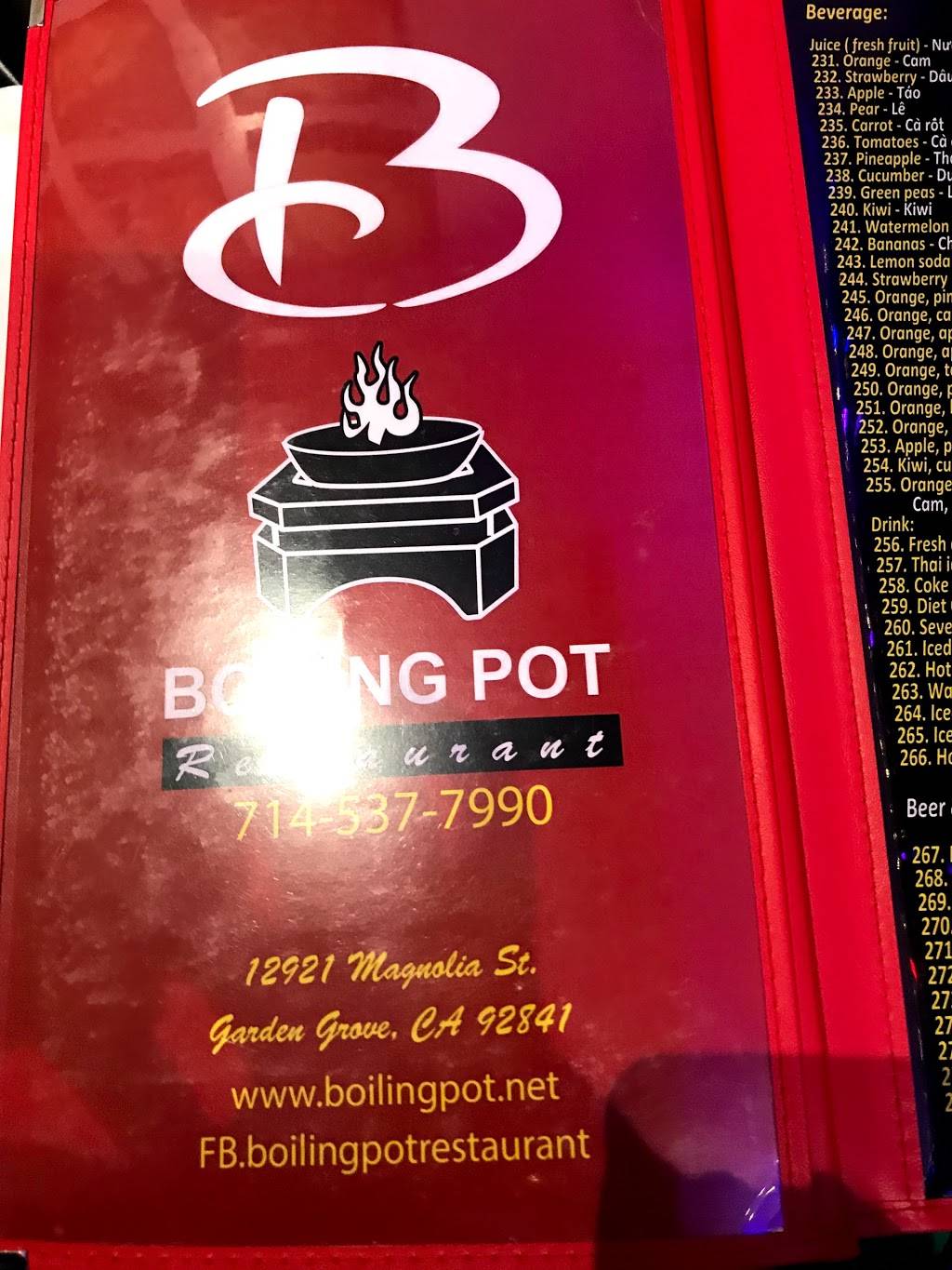 Hot Pot Family Restaurant | 12921 Magnolia St, Garden Grove, CA 92841, USA | Phone: (714) 537-7990