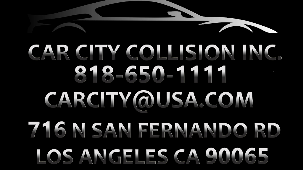 CAR CITY COLLISION INC | 716 N San Fernando Rd, Los Angeles, CA 90065, USA | Phone: (818) 650-1111