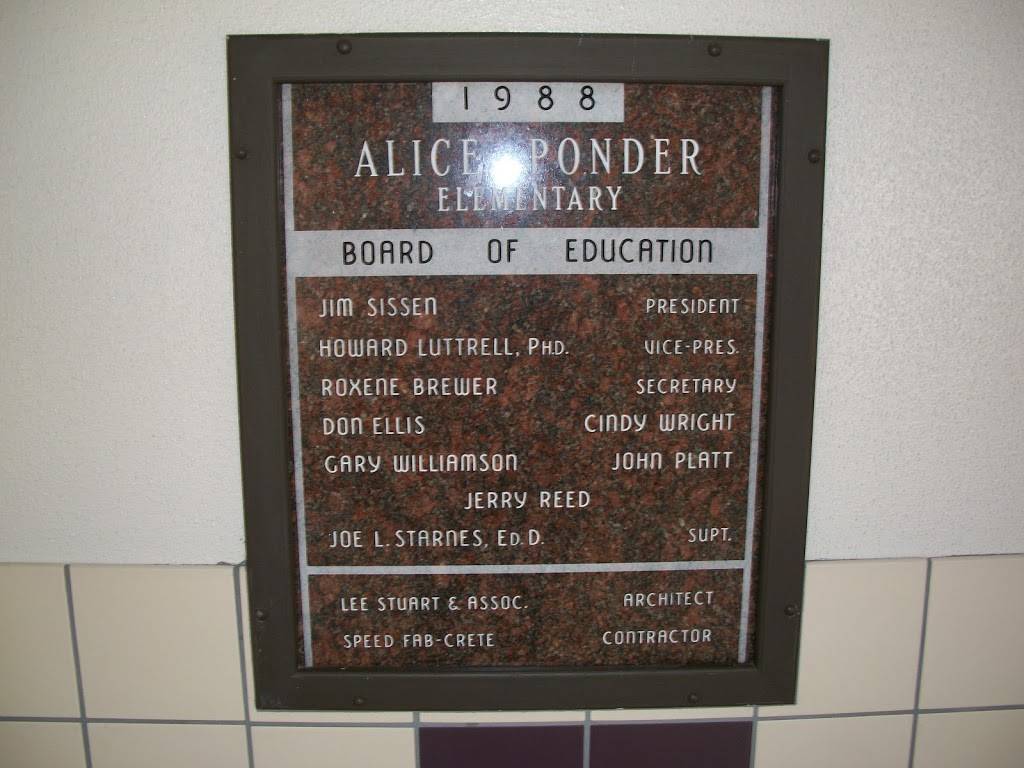 Alice Ponder Elementary School | 101 Pleasant Ridge Dr, Mansfield, TX 76063 | Phone: (817) 299-7700