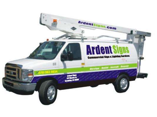 Ardent Signs | 817 Moosic St, Scranton, PA 18505, USA | Phone: (570) 498-1617