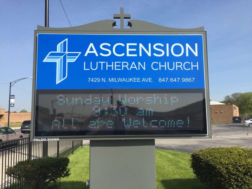 Ascension Lutheran Church | 7429 N Milwaukee Ave, Niles, IL 60714, USA | Phone: (847) 647-9867