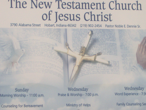 The New Testament Church of Jesus Christ | 3790 Alabama St ste#1, Hobart, IN 46342, USA | Phone: (219) 882-0283