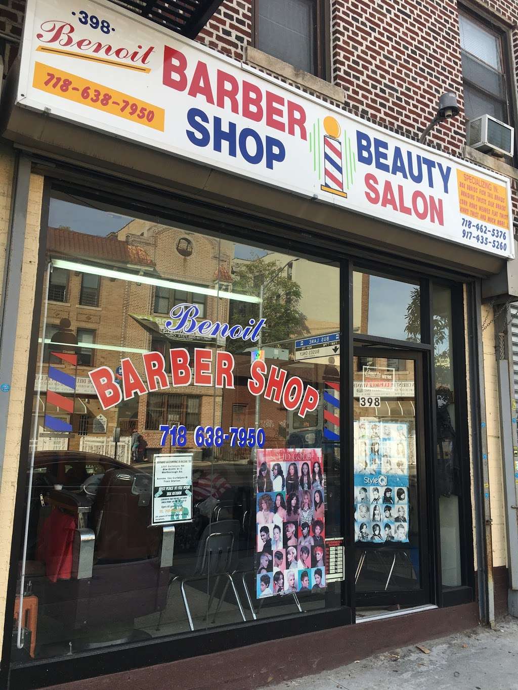 Benoit Barber Shop | 398 Rogers Ave, Brooklyn, NY 11225, USA | Phone: (718) 638-7950