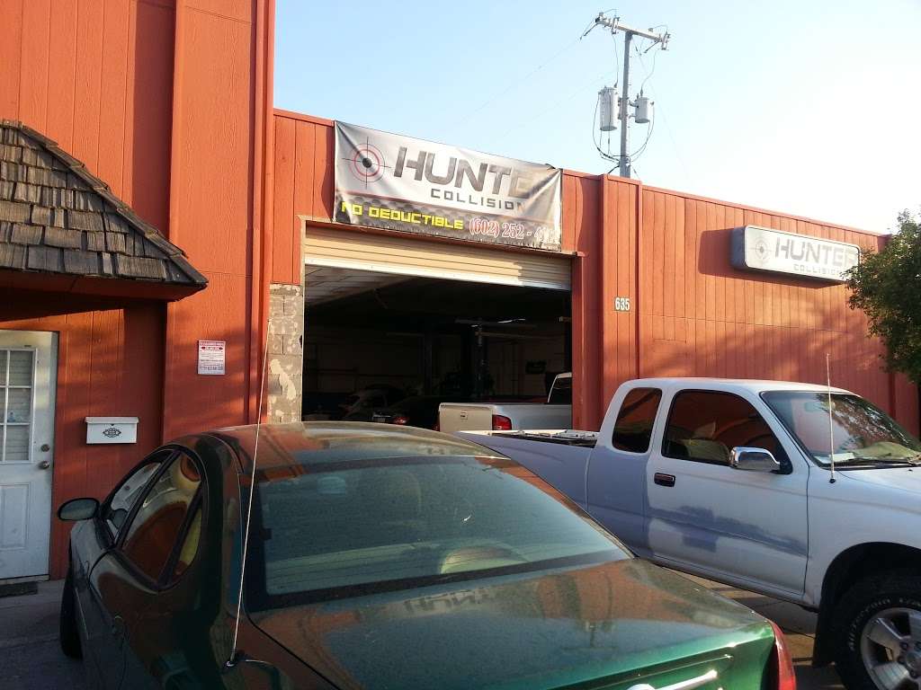 Hunter collision | 635 W Glenrosa Ave, Phoenix, AZ 85013, USA | Phone: (602) 252-4141