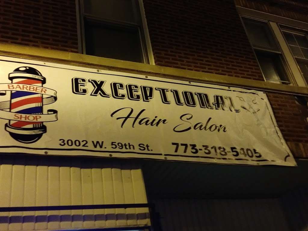 Exceptional Barber Shop | 3002 W 59th St, Chicago, IL 60629, USA | Phone: (773) 318-5405