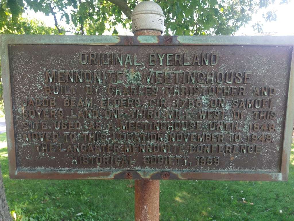 Byerland Mennonite Church | 931 Byerland Church Rd, Willow Street, PA 17584, USA | Phone: (717) 464-5101