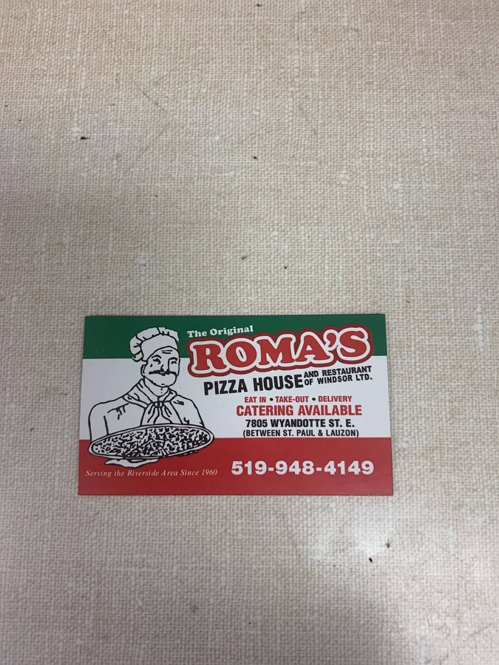 Romas Pizza House of Windsor | 7805 Wyandotte St E, Windsor, ON N8S 1S8, Canada | Phone: (519) 948-4140